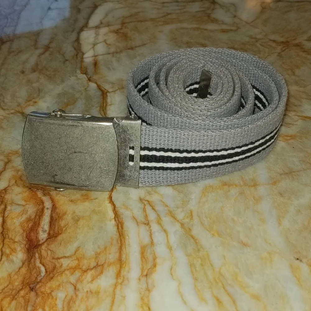 Gray web belt